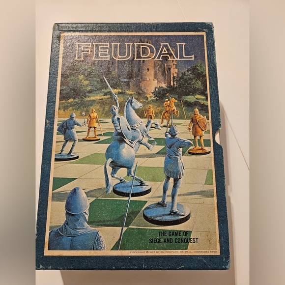 FEUDAL Bookshelf Vintage Board Game The Game of Siege & Conquest 1967 - Picture 1 of 2